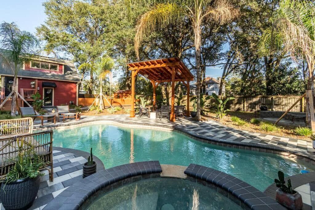 Unique Studio W Pool Spa & Gardens Near Downtown Jacksonville Exterior photo
